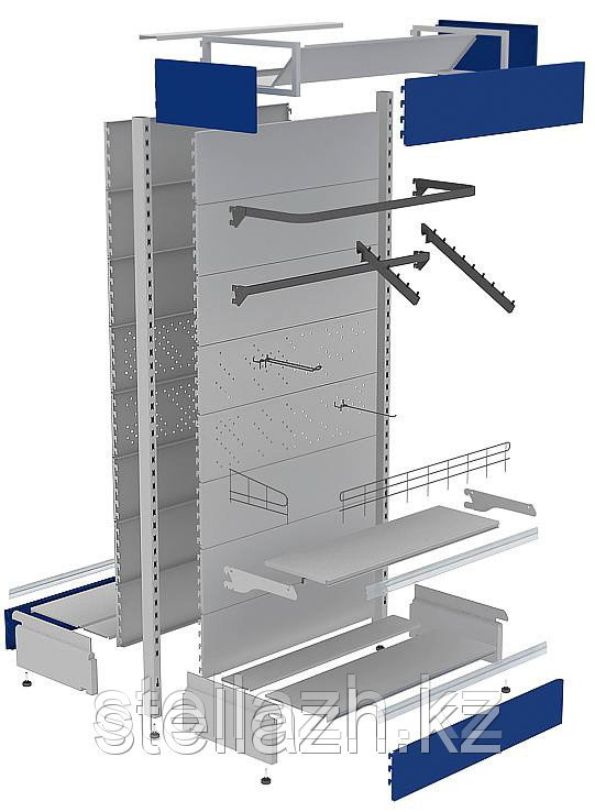 Торговый стеллаж с фризом