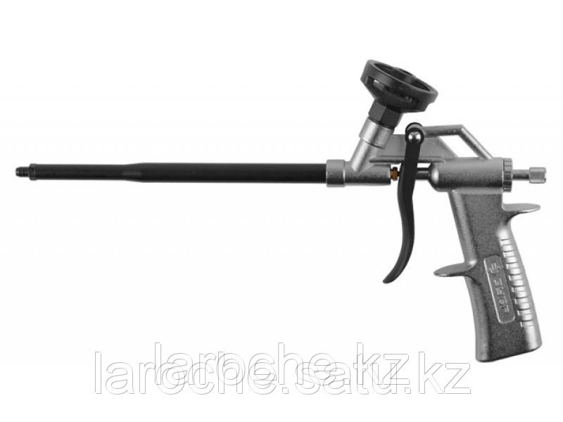 Пистолет ЗУБР "ЭКСПЕРТ" для монтажной пены, тефлоновое покрытие, инновац регулятор, уплотнит кольца в корпусе 