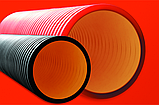 DKC Двустенная труба ПНД жесткая для кабельной канализации д.110мм, SN12, 750Н, 6м, цвет черный, фото 2
