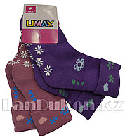 Детские теплые носки Limax 22-25 2 шт. в упаковке (розовые, фиолетовые)