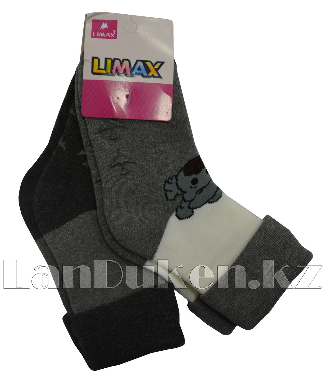 Детские теплые носки Limax 22-25 2 шт. в упаковке (медвежата)