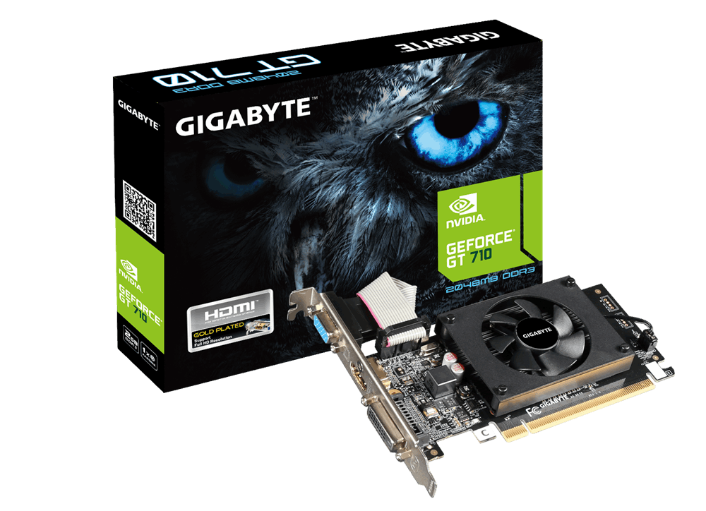 Видеокарта Gigabyte PCI-E NV GV-N710D3-2GL nVidia GeForce GT
