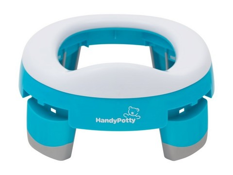Горшок дорожный для детей и насадка на унитаз «Handy Potty» 3 в 1 от Roxy Kids (Коралловый) - фото 3 - id-p47303980