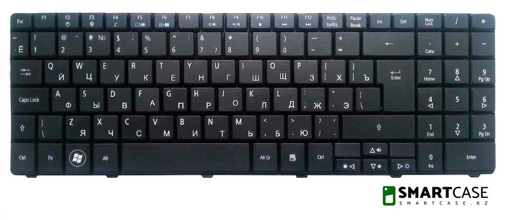 Клавиатура для ноутбука Acer Aspire 5534 (черная, RU) - фото 2 - id-p47334940