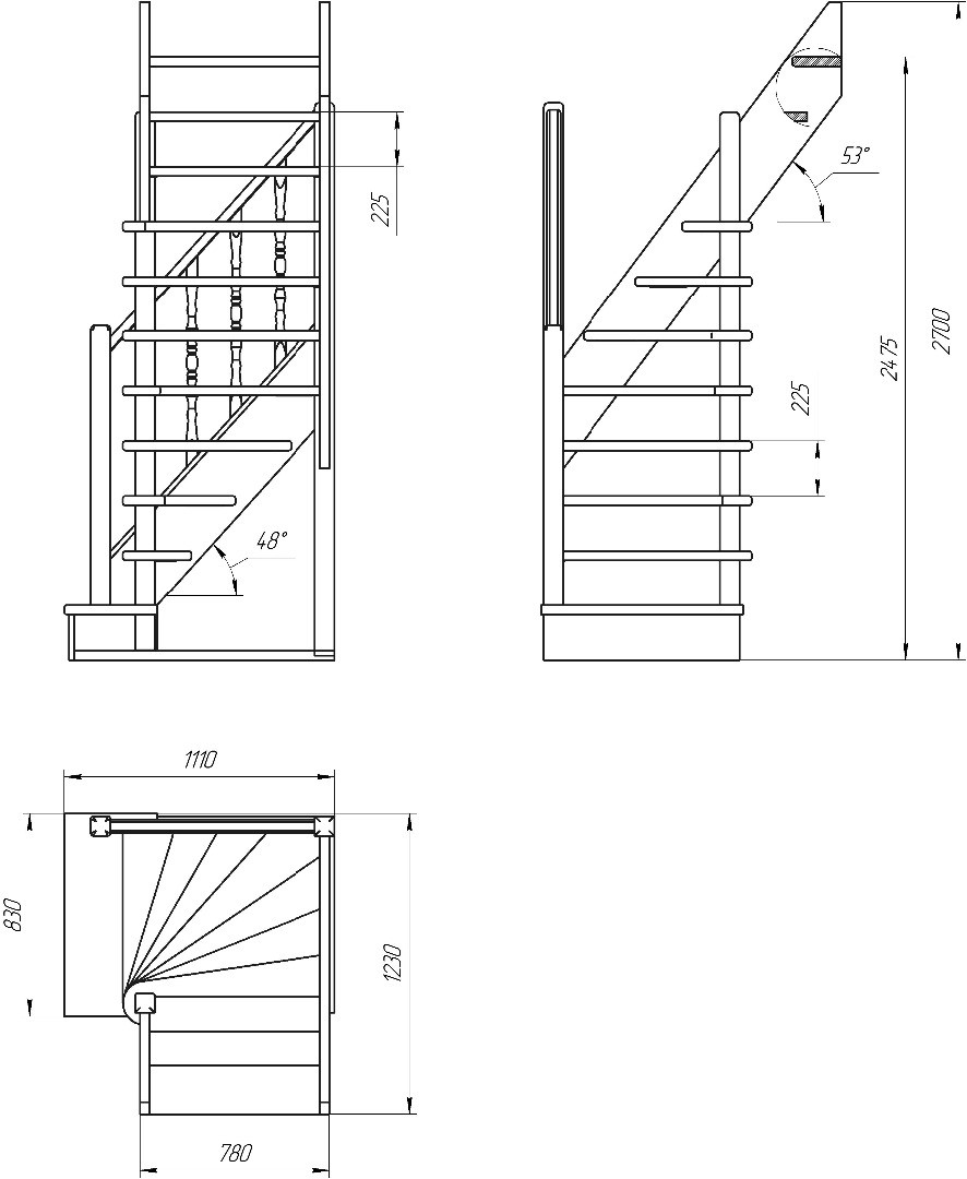 лестница межэтажная двухмаршевая на чертеже. лестница размеры дерева. схема лестницы на второй этаж. лестница размеры дерева. лестница из дерева на второй этаж чертежи и как рассчитать.