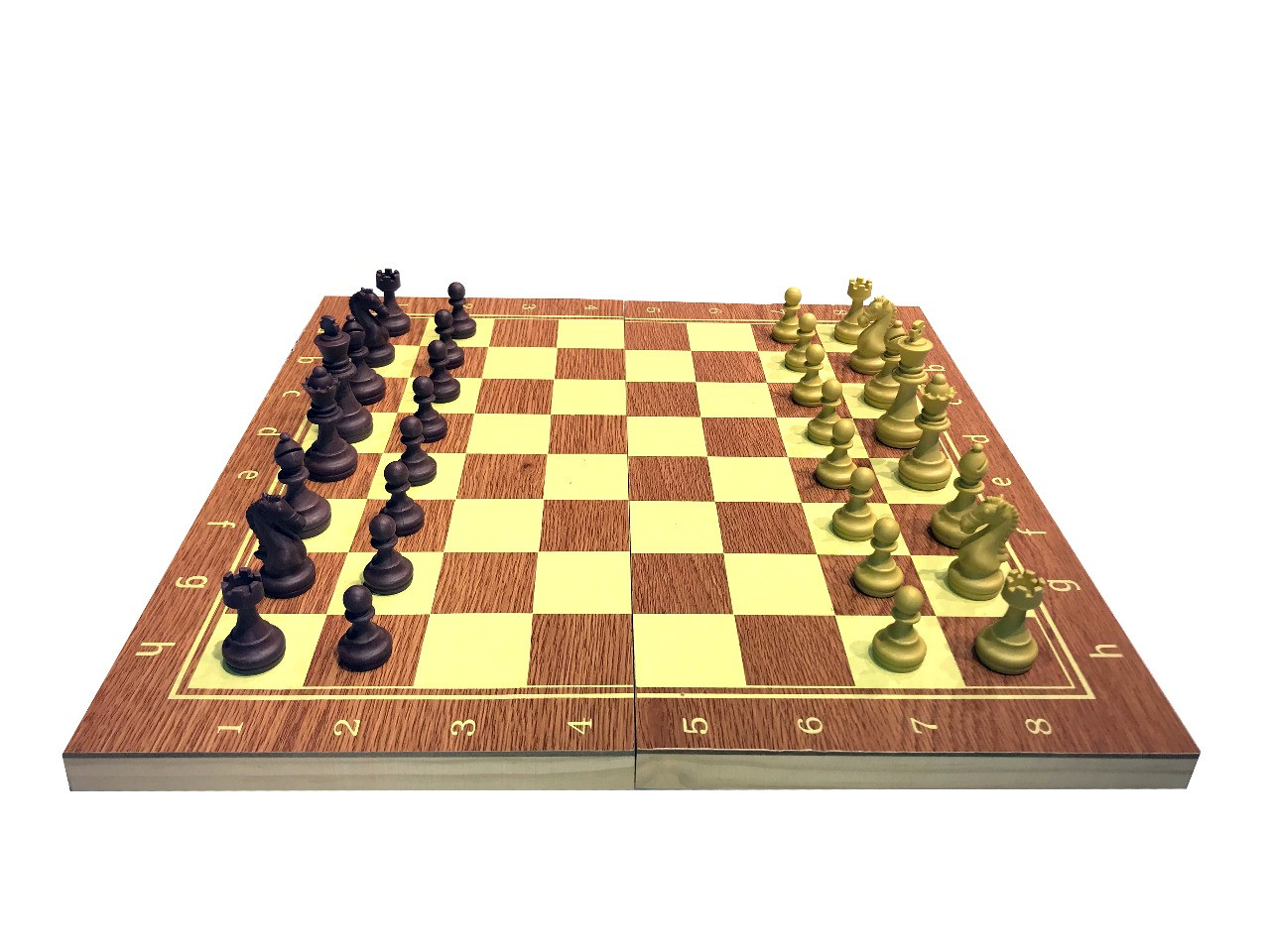 Шахматы шашки нарды 3 в 1 - 39 х 39 см