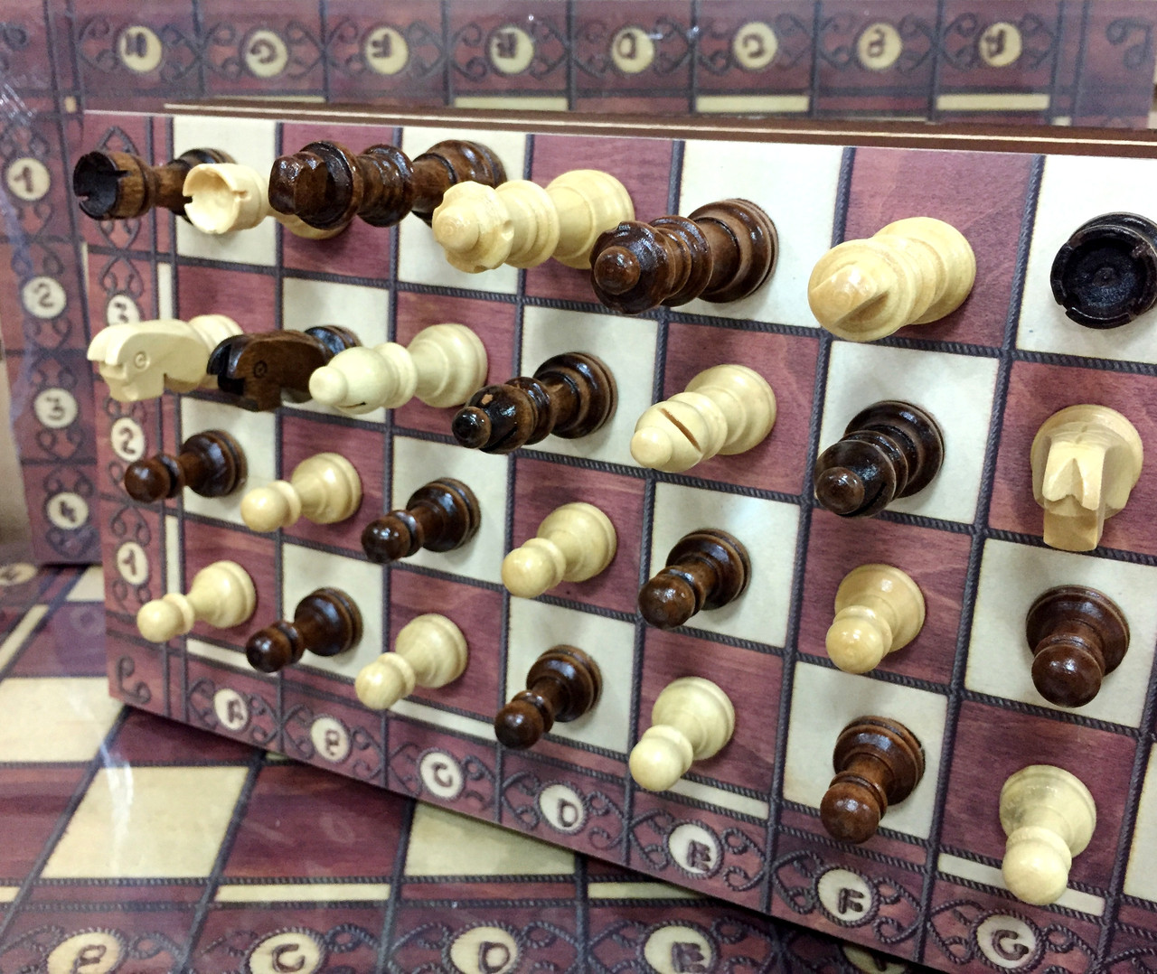 Шахматы 3в1 магнитные (34 х 34 см) - фото 3 - id-p47101559