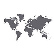 Декоративные наклейки Клэтта, карта мира