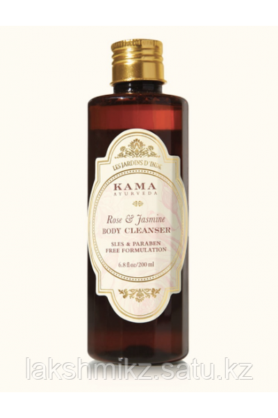 Натуральный гель для душа "Роза и Жасмин" Kama Ayurveda