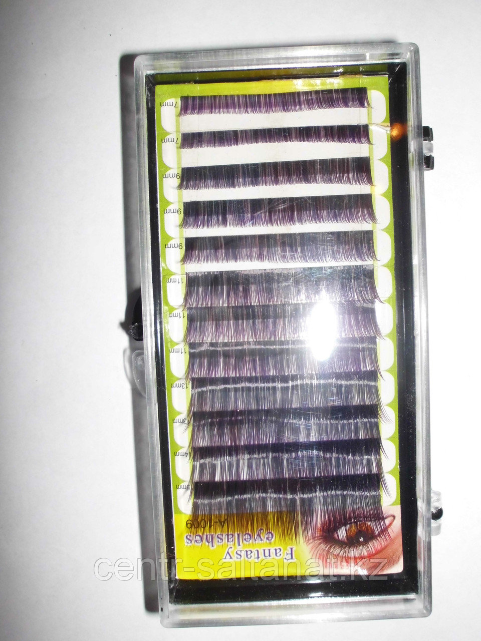 Ресницы единичные бардовые С