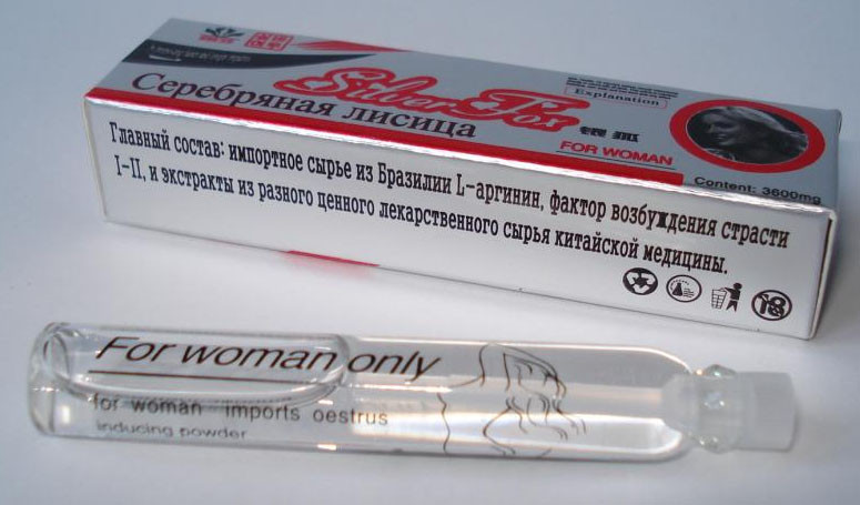 Серебряная Лисица капли Женский возбудитель