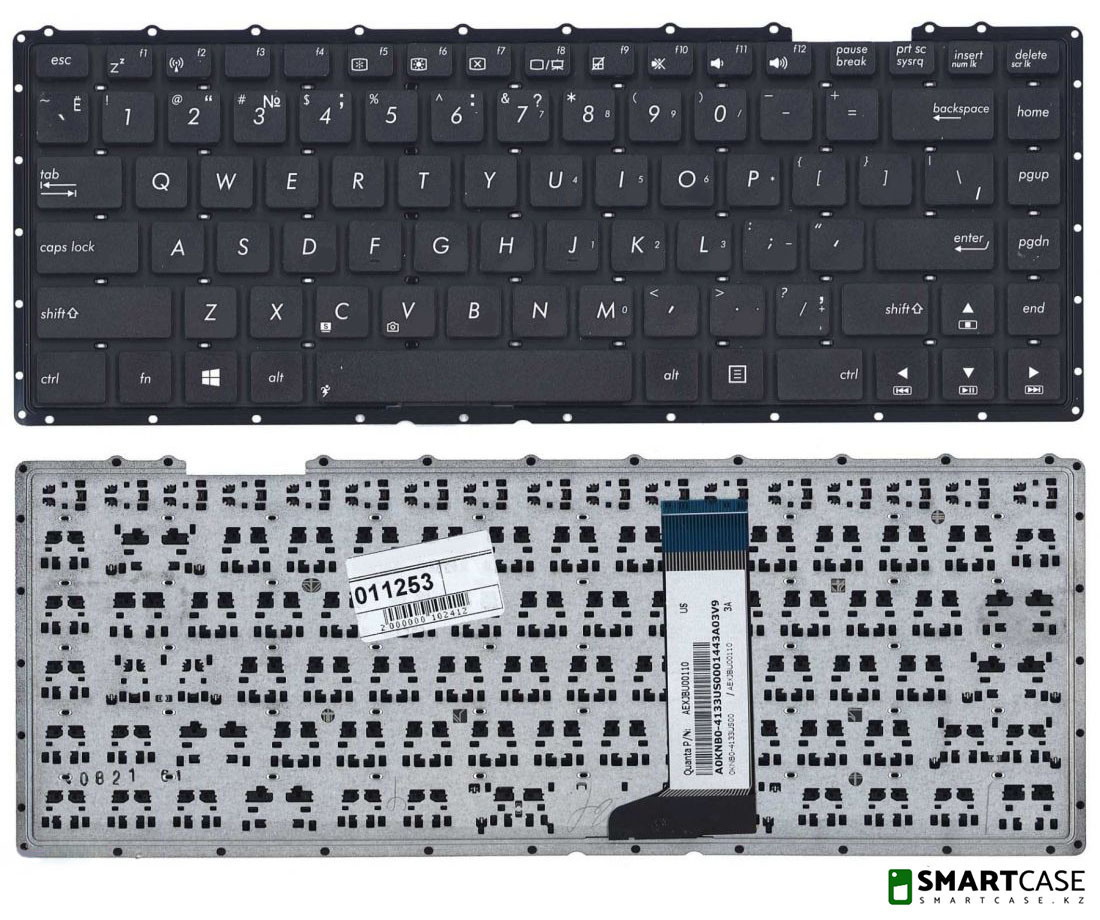 Клавиатура для ноутбука Asus X451 (черная, RU)
