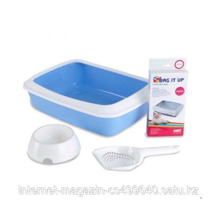 Лоток для котят Savic Starter kit стартовый набор для котят (голубой)