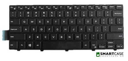 Клавиатура для ноутбука Dell Inspiron 14-3000 (черная, ENG) - фото 2 - id-p47426435