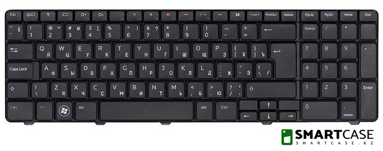Клавиатура для ноутбука Dell Inspiron N7010 (черная, RU) - фото 2 - id-p47426669