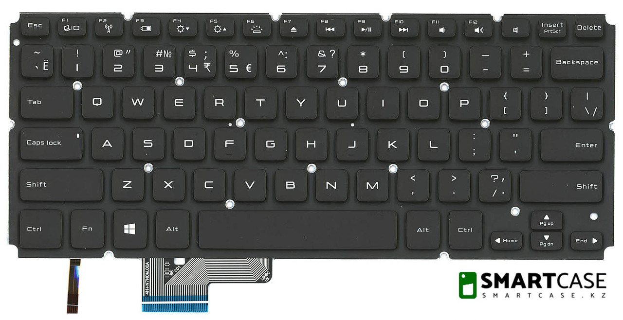 Клавиатура для ноутбука Dell XPS 14R (черная с подсветкой, ENG) - фото 2 - id-p47427537