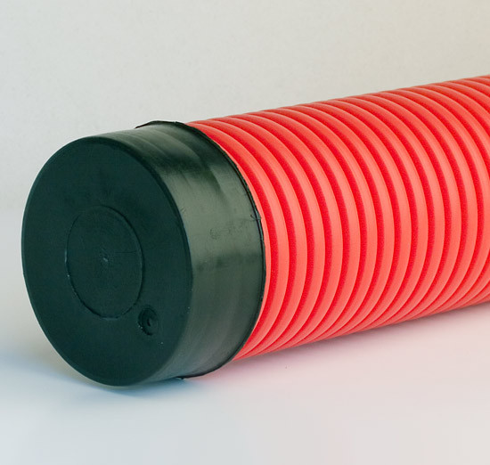 110, дкс. заглушка для двустенных труб, наружная, полипропилен, д. 2857. муфта корсис 0110 мм. заглушка для двустенной трубы d75.