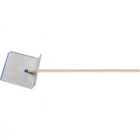 Лопата тротуарная 600 х 400 х 1,5 мм с черенком (алюминий) СИБРТЕХ 61490 (002)