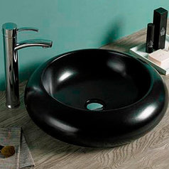 Умывальник фигурный Melana 800-7031AMB черный***