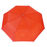 Полуавтоматический складной женский зонт, красный