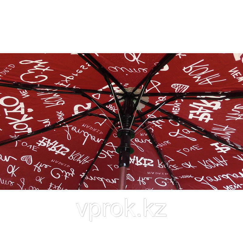 Автоматический складной женский зонт "Столицы мира" - фото 2 - id-p47463841