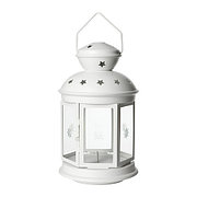 Подсвечник-фонарь Ротера для формовой свечи, белый ИКЕА, IKEA