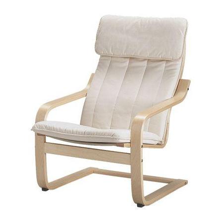Кресло ПОЭНГ березовый шпон  ИКЕА, IKEA , фото 2