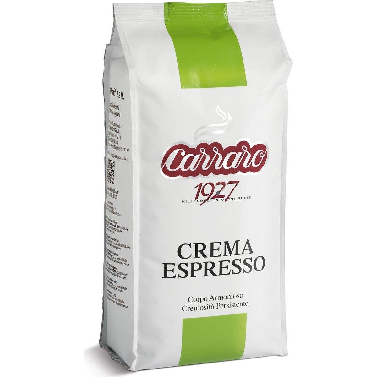 Carraro "Crema Espresso", кофе в зернах, Италия, 1 кг