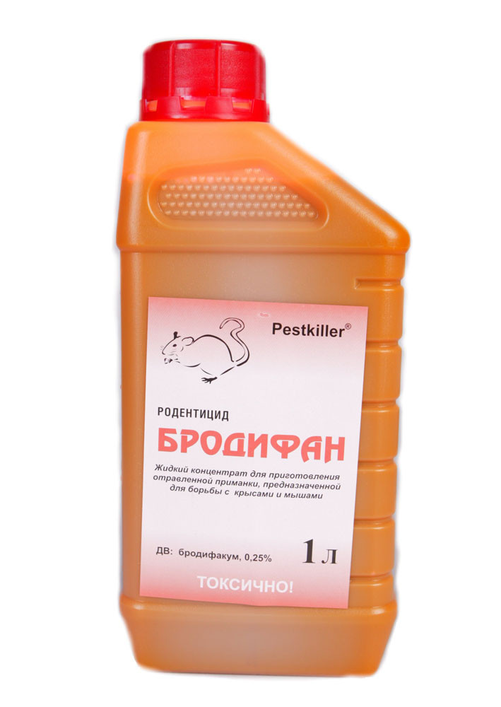 Средство от грызунов Бродифан, концентрат, 1л.