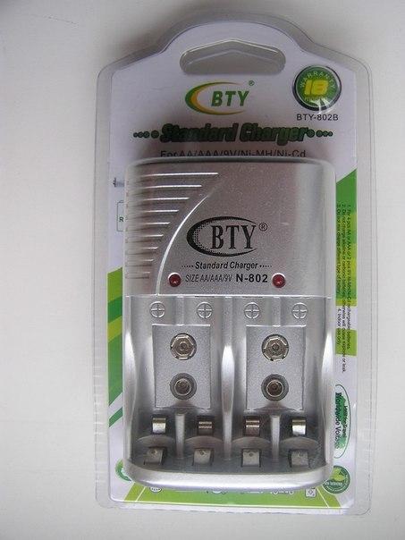Зарядное устройство BTY-802B для аккумуляторов AA/AAA/9Vкрона/Ni-MH/Ni-Cd - фото 3 - id-p47531643