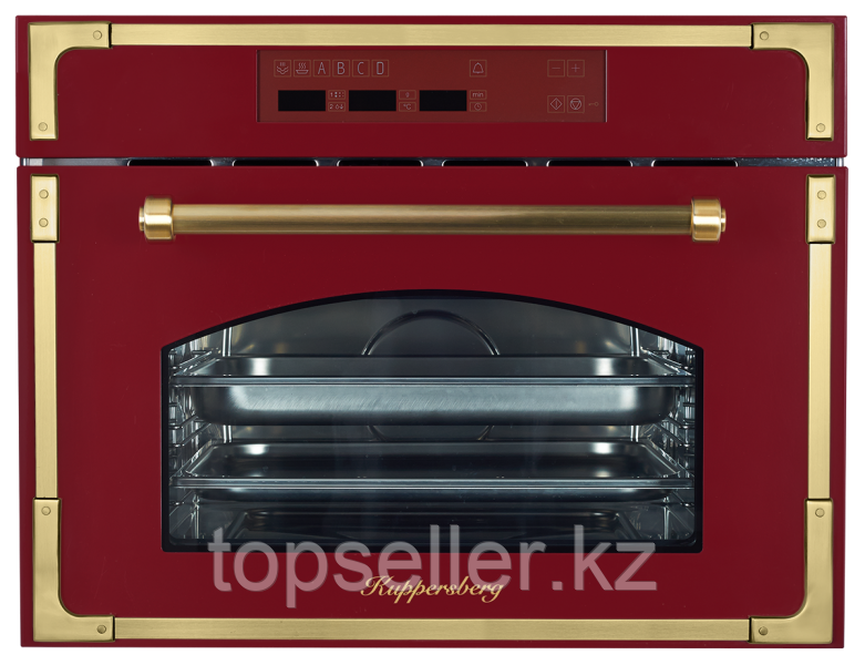 Паровая печь Kuppersberg RS 969 BOR бордовый/фурнитура цвета бронзы - фото 1 - id-p47543975