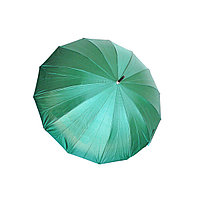 Женский зонт-трость полуавтомат, зелёный