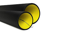 DKC Двустенная труба ПНД гибкая для кабельной канализации д.110мм с протяжкой, SN8, 450Н, в бухте 100м, цвет