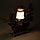 Часы светильник Кораблик коричневая корма 6 парусов, 34*34*8 см., фото 4
