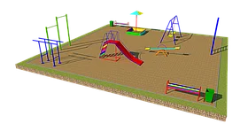 Дворовые площадки, турники, песочница, качели, качели балансир,брусья