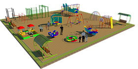 Детская площадка песочный городок, воркаут, качеля на пружине, рукоходы, горки, качели балансиры, беседка