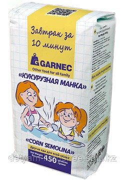 Кукурузная манка Гарнец 450 гр безглютеновая