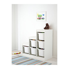 Стеллаж д/хранения игрущек ТРУФАСТ белый ИКЕА, IKEA, фото 2