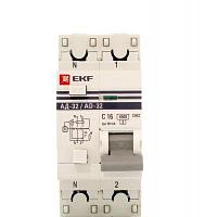 Дифференциалды автомат АД-32 1P+N 16А/30мА (хар. C, AC, электронды, қорғаныс 270В) 4,5кА EKF PROxima