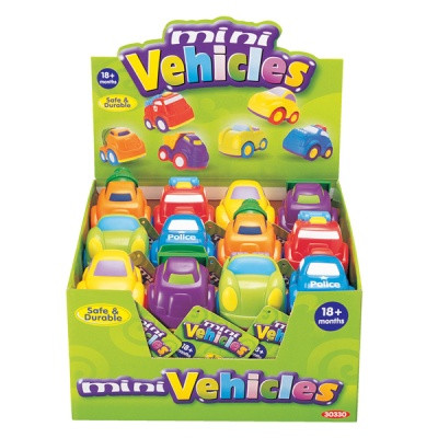 Машинки в ассортименте, серия "Mini Vehicles", 24 шт. в дисплее