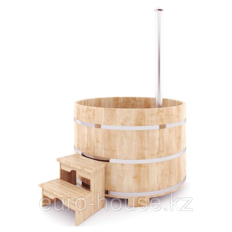 Фурако из кедра с внутренней/ внешней дровяной печкой (японская баня) - фото 1 - id-p47654312