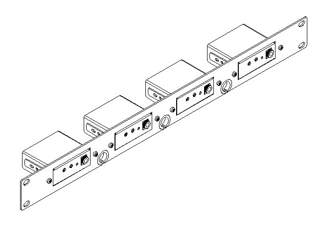 Адаптер Kramer RK-4PT 1U для 19" стойки для 4 приборов PicoTools