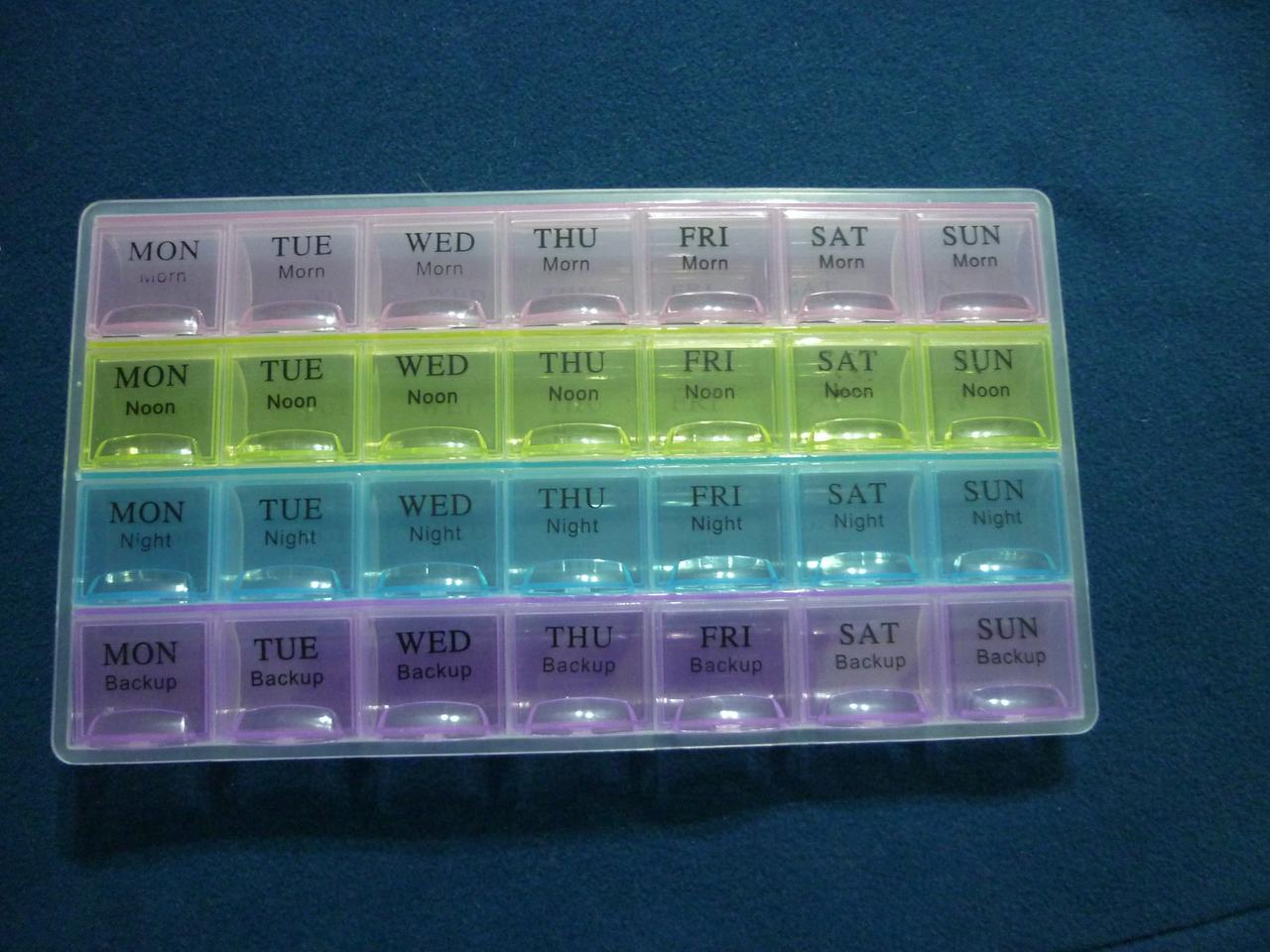 Таблетница органайзер для мелочей и таблеток на 28 ячеек - фото 4 - id-p47677511