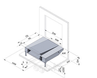 Ведущая рампа с гидравлическим перегрузочным мостом PAS
