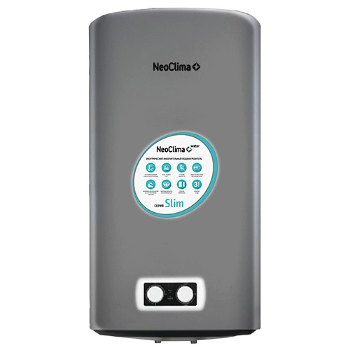 Электрический накопительный водонагреватель 50 литров Neoclima Slim INOX 50S 