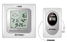 Цифровая метеостанция с радиодатчиком Atomic W739009-White