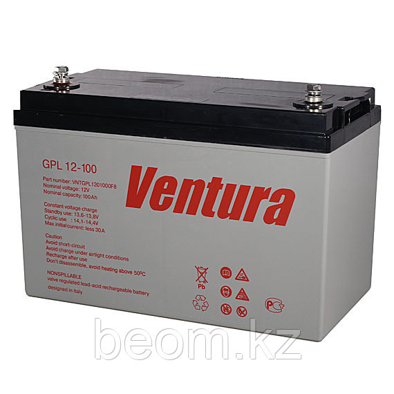 Аккумуляторная батарея VENTURA GPL 12-100 (12V 100Ah) Купить в Алматы