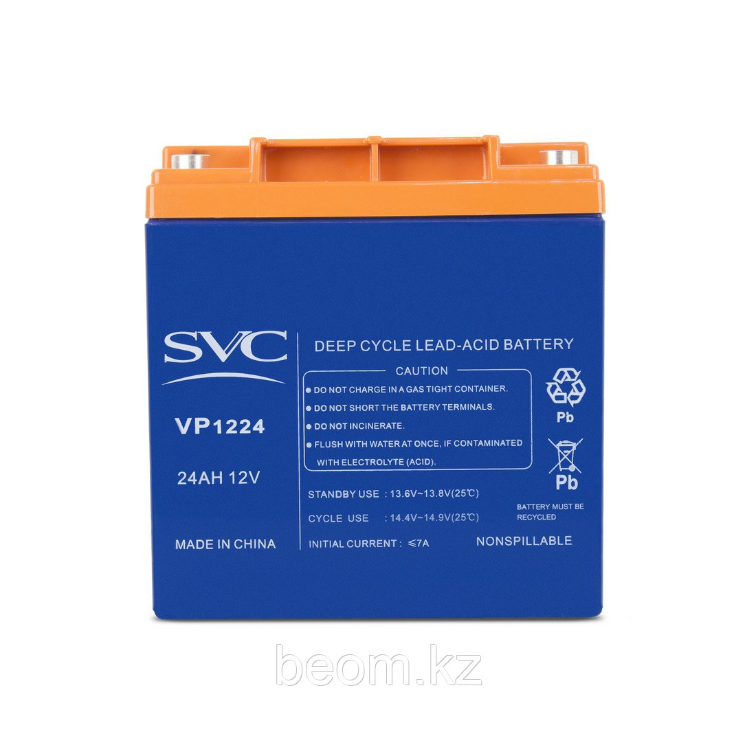 Аккумуляторная батарея SVC 12В 24 Ач - фото 3 - id-p47682507