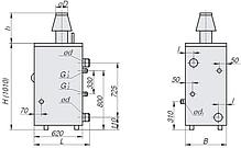 Напольный газовый котел Ривнетерм-32 (автоматика каре, Польша), 32 кВт до 300 м² 20 мм, отопление, 64 кВт, 600 м², фото 2