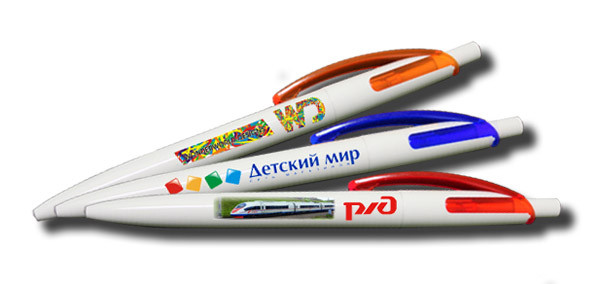 Печать логотипа на ручках. УФ (UV) печать на ручках.